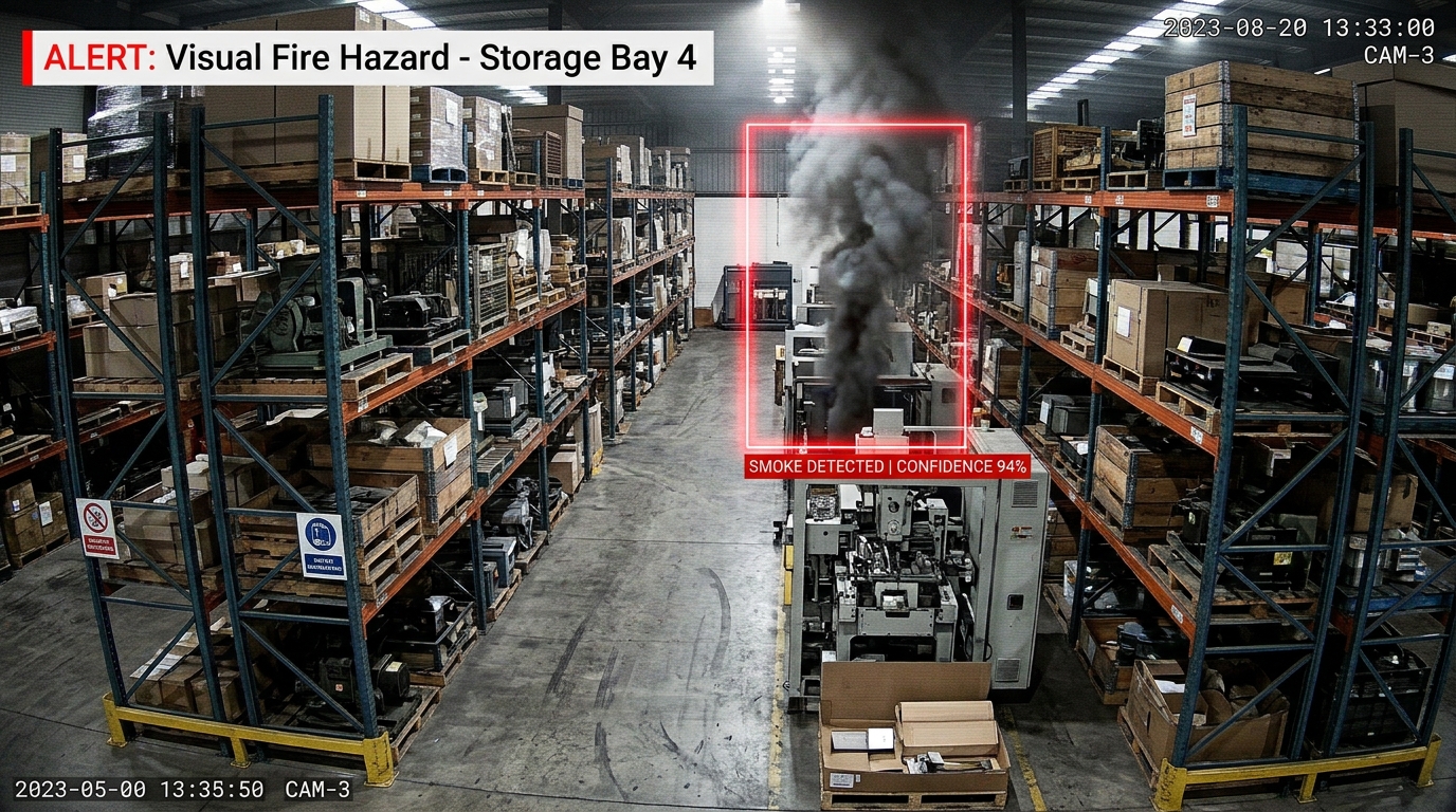 AI fire and smoke detection using CCTV cameras