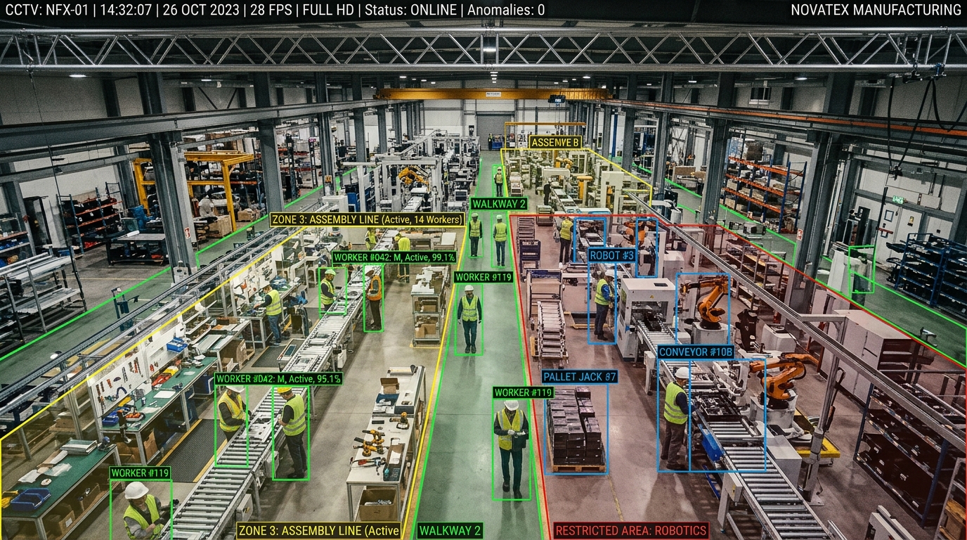 AI video analytics for industrial safety management