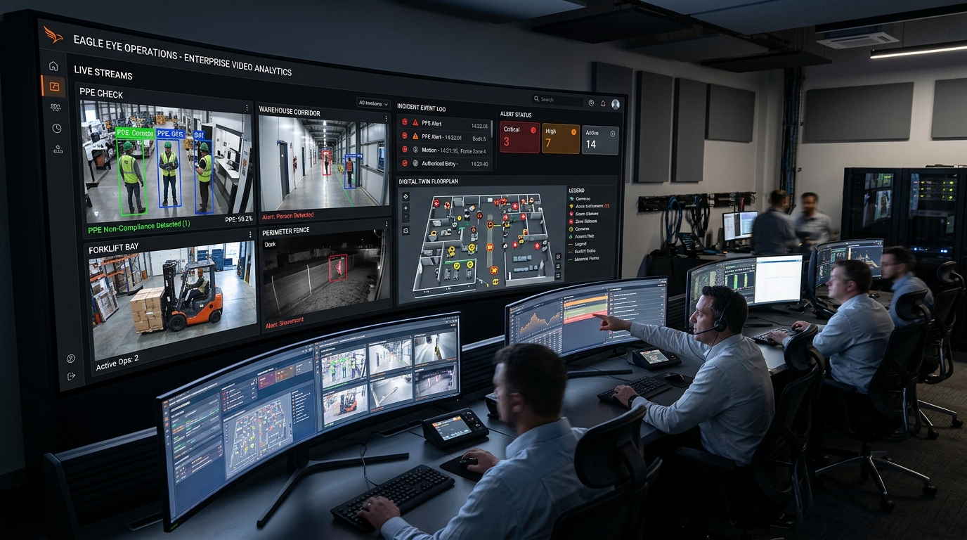 AI-powered industrial safety monitoring dashboard